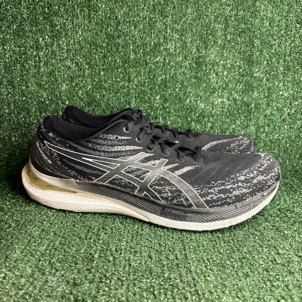 Asics Gel Kayano 29 FF Blast+ Running Knit Athletic Sneaker Black White Mens 13